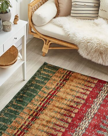 Short Pile Area Rug 140 x 200 cm Multicolour MARMARIS