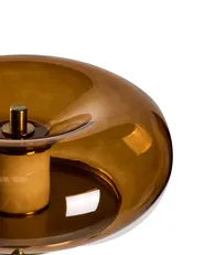 Lampa podłogowa LED NITH Ze ściemniaczem Szkło Brązowy_1102750