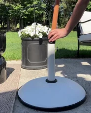 Suport umbrelă CANZO Rotundă Alb 25 kg_1080472