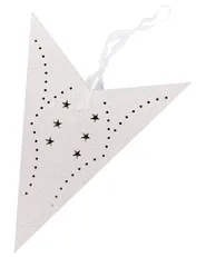 Zestaw 2 dekoracji wiszących LED MOTTI 60 cm Gwiazda Biały_835504