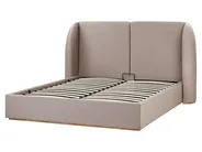 Ottoman Bed MONESTIER Fabric Taupe 160 x 200 cm (EU King Size)_972629