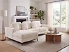 Corner Sofa OSLO Boucle White Right Hand
