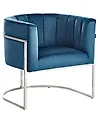 Armchair LARVIK Velvet Blue