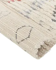 Tappeto DISPUR Beige 80 x 150 cm Cotone_839320