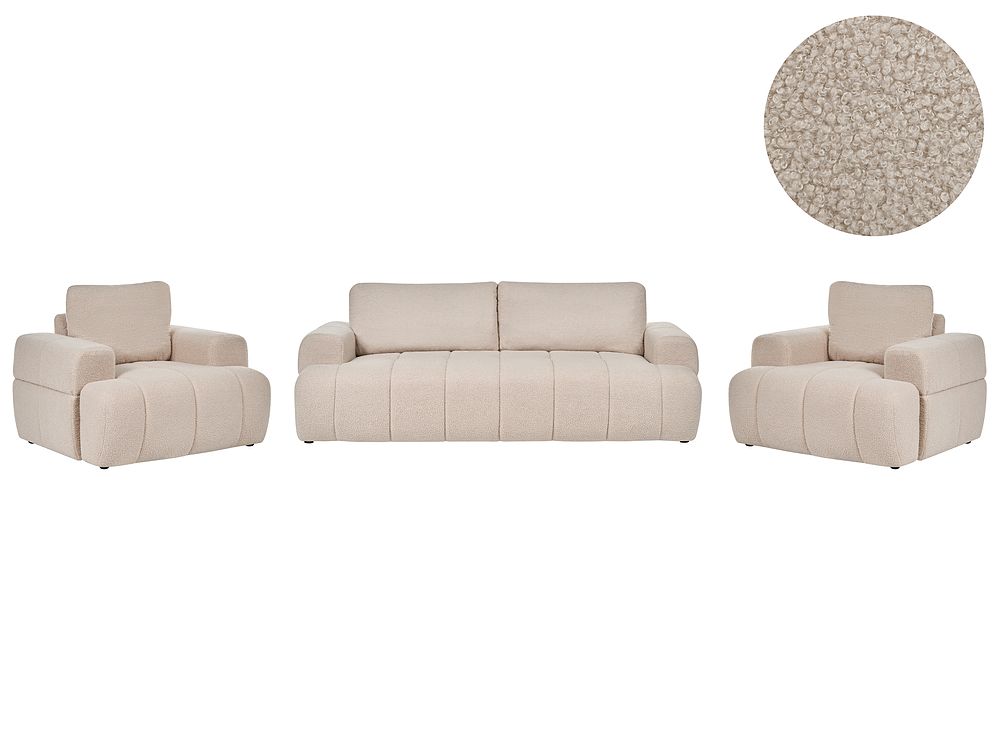 Sofa Set 5-Sitzer NARILLA Bouclé Beige