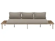 Divano da giardino 3 posti FIVIZZANO Legno d'acacia Beige_1151020