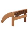 Záhradná stolička s podnožkou farba tíkového dreva ADIRONDACK_809457