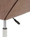 Faux Leather Desk Chair Light Brown NEWDALE_934249