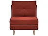 Single Sofa Bed JERSLEV Fabric Red