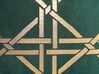 Set di 2 cuscini decorativi geometrico 45 x 45 cm verde e oro CASSIA_813779
