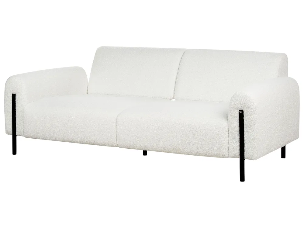 Divano 3 posti ASKIM Bouclé Bianco_918516