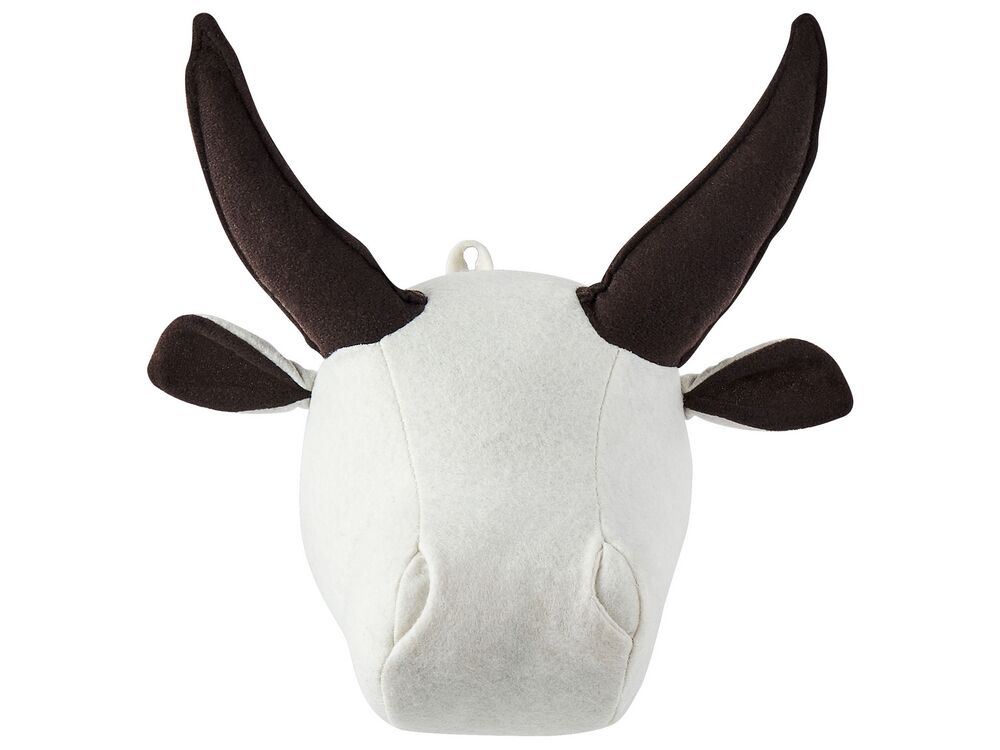 Decoração de parede para crianças Touro GEOFFREY Algodão 24 cm Branco