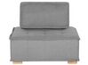 Canapé d'angle modulable 4 places en tissu gris TIBRO_825614