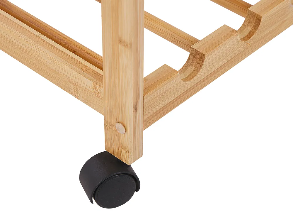 Kitchen Trolley MORINO Bamboo Wood Light Brown_797882