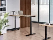 Manual Adjustable Standing Desk DESTINAS 160 cm 72 cm Black/ Light Brown_1000623