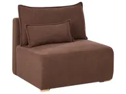 Modular Corner Sofa NERBO Boucle Brown Right Hand_1034380