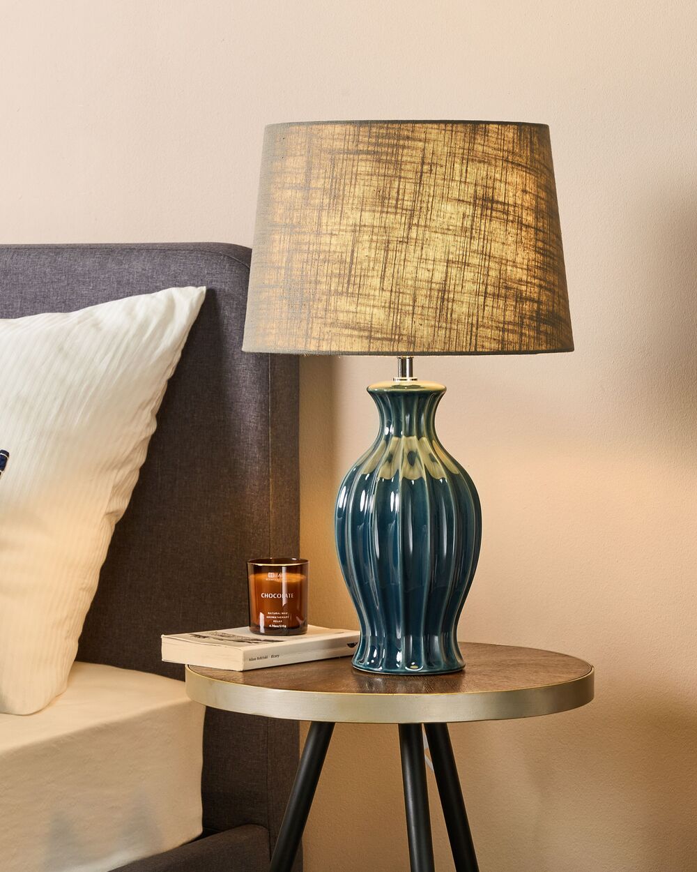 Table Lamp SAMINA Ceramic Green