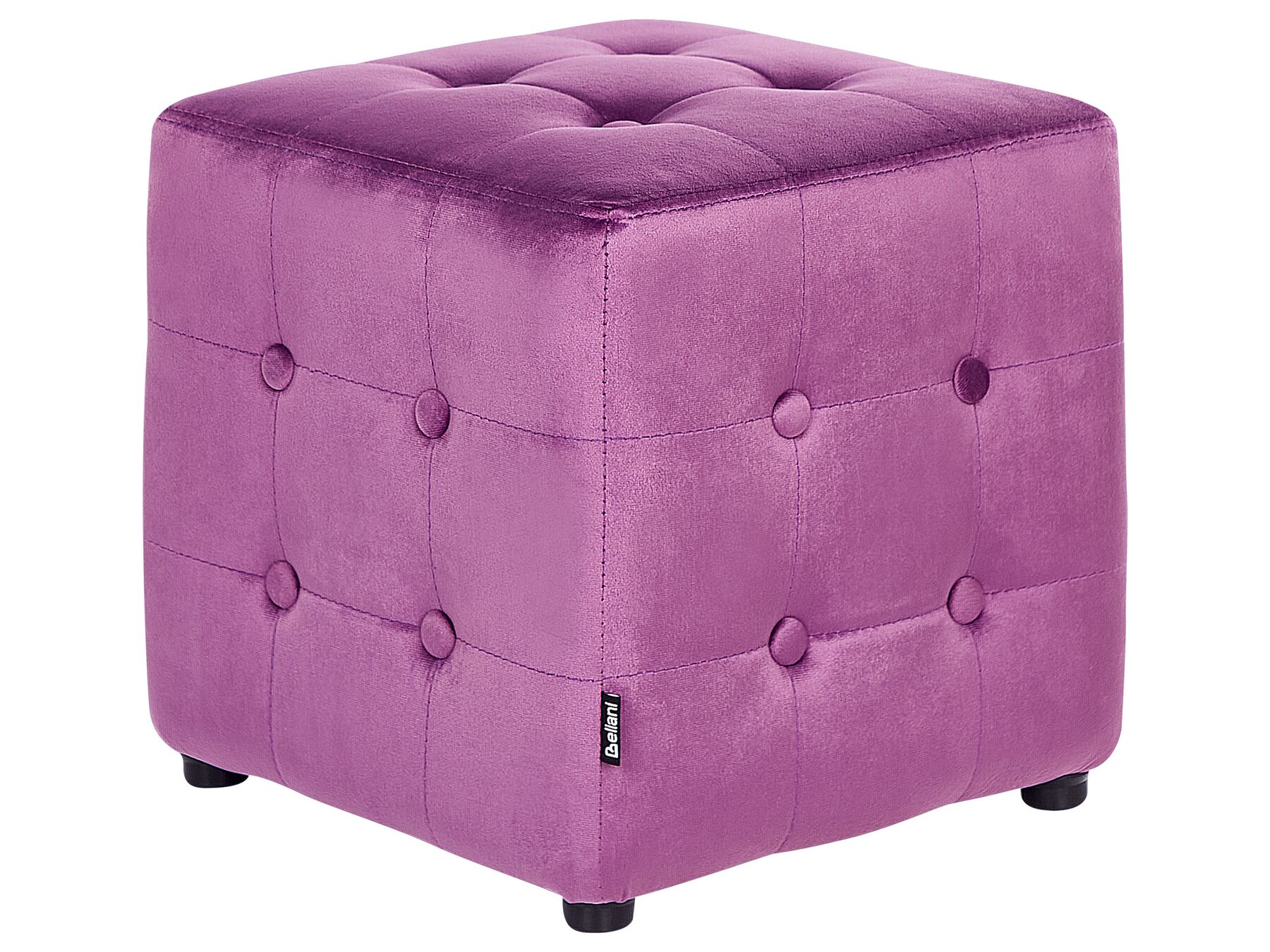 Velvet Pouffe Dark Purple WISCONSIN_932995