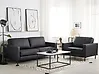 Conjunto de sala de estar 4 plazas SAVALEN Piel Negro