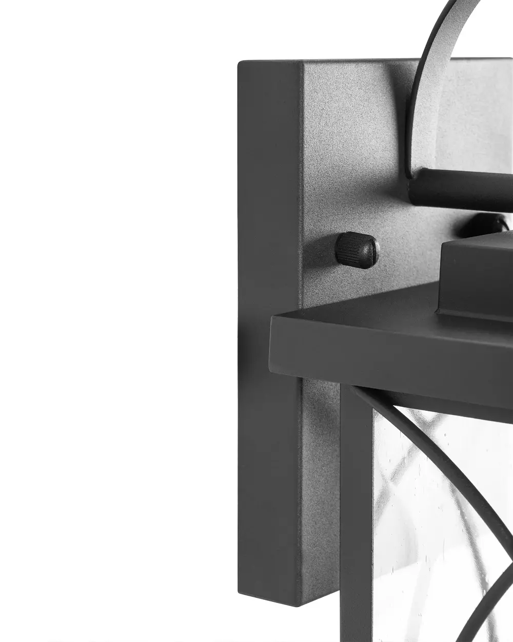 Set of 2 Outdoor Wall Lights BUZAU Black_1102698