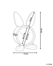 Zegar biurkowy THUSIS 15 cm Metal Srebrny_784849