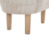 Fabric Storage Animal Stool Beige REINDEER_750686