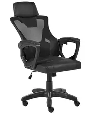 Sedia da ufficio IGNIS Pelle sintetica Nero_1072872