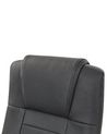 Leather Heated Massage Chair Black DIAMOND_214024