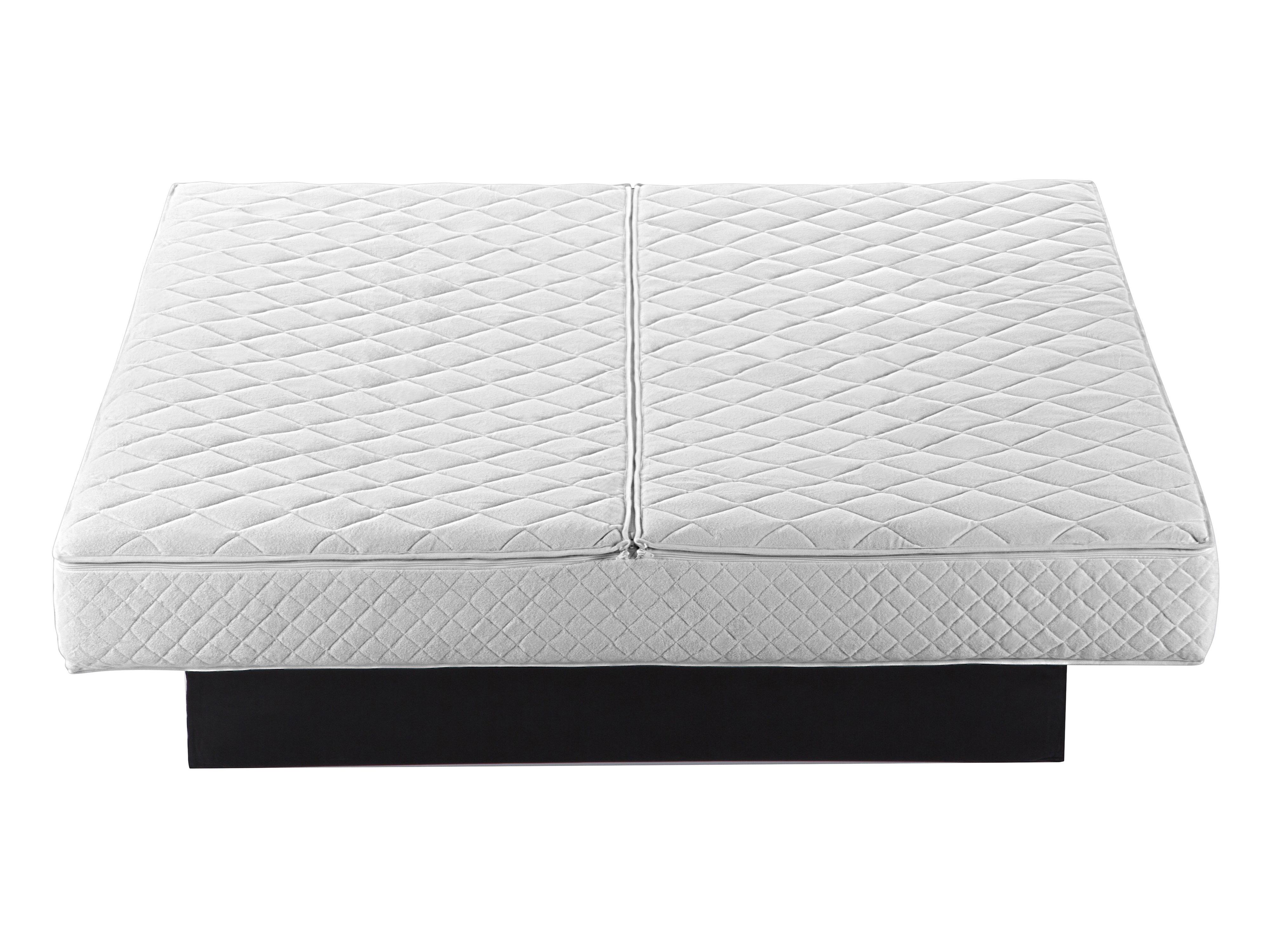 Wasserbett Stoff VINAY 160 x 200 cm Beige_881095