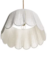 Pendant Lamp SEBAKWE Paper Rope Light Beige_1027421