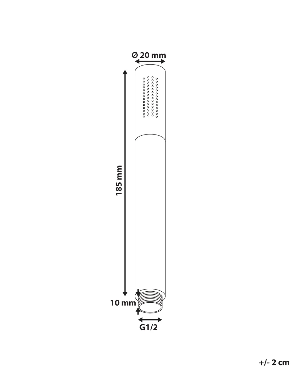 Shower Head MARFAU Brass Silver_980653
