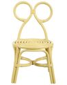 Rattan Kids Chair Yellow MIRTIA_931937