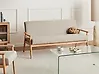 Sofa 3 Seater ESRUM Fabric Light Brown/ Grey