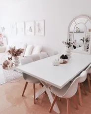 Dining Table LISALA White 180 cm 100 cm_837150