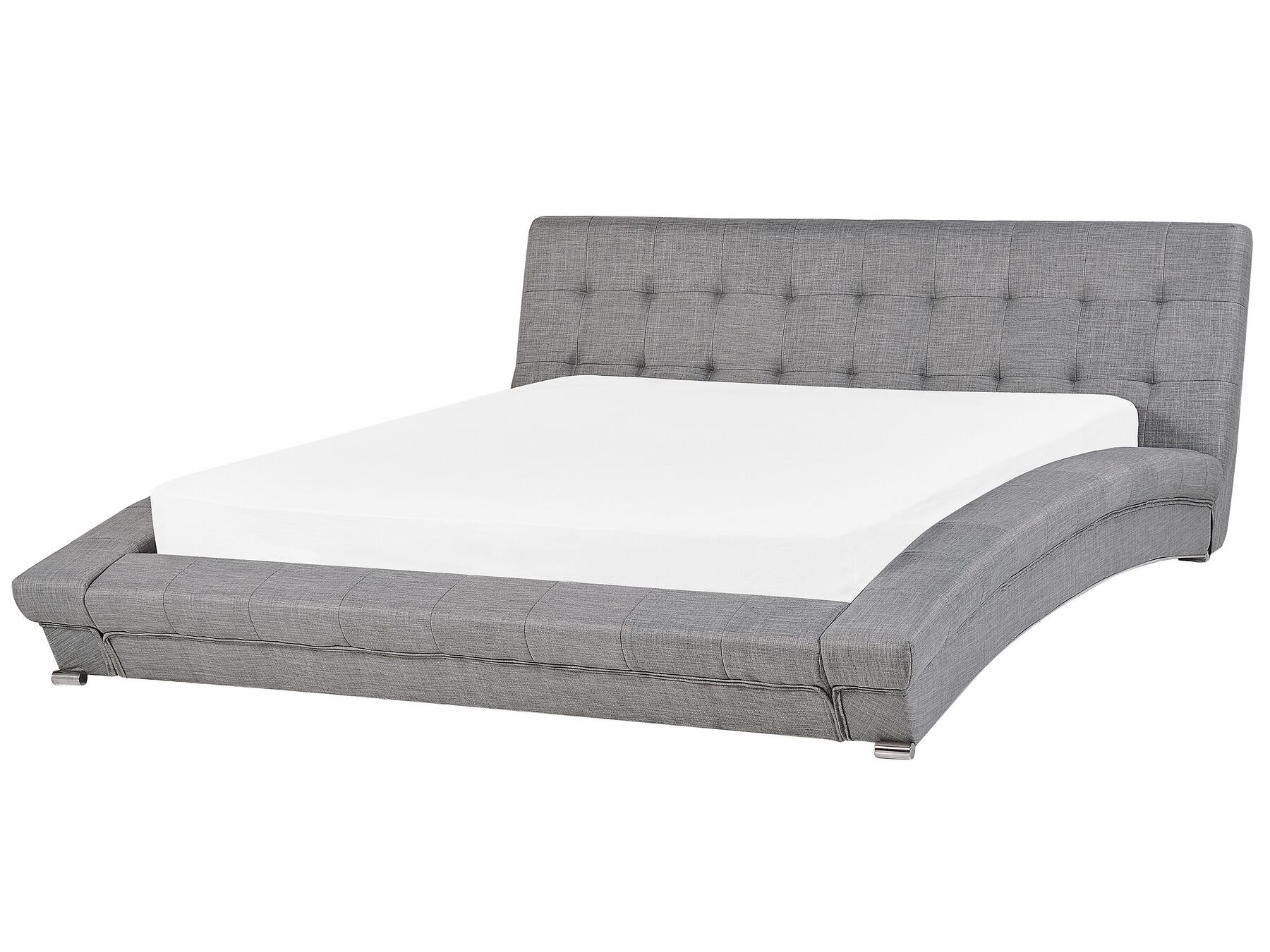 Elegantní šedá čalouněná postel 180x200 cm LILLE_103560