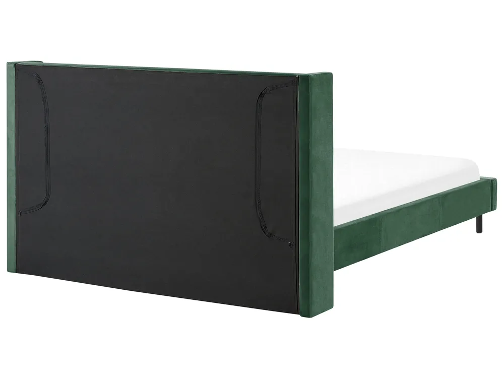 Bed Velvet VILLETTE 180 x 200 cm (EU Super King) Dark Green_893831