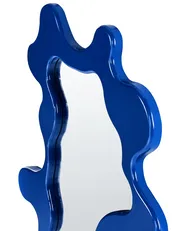 Lustro ścienne ROSCOFF 59 cm 80 cm Niebieski_1003140