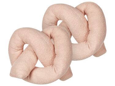 Set di 2 cuscini peluche rosa 172 x 14 cm GLADIOLUS
