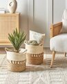 Set of 2 Seagrass Plant Pot Baskets Natural MATIKU_828037