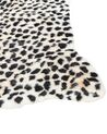 Tapis en fausse fourrure imprimé guépard 130 x 170 cm beige et noir OSSA_913679