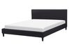 Čalouněná postel v černé barvě 160 x 200 cm FITOU_709830