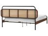 Letto matrimoniale legno scuro 160 x 200 cm BOUSSICOURT_931138