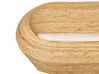 2-Sitzer Gartensofa Rattan naturfarben Auflage beige MAIORI_928300