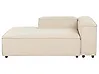 Right-Hand Chaise Longue ARDAL Fabric Beige