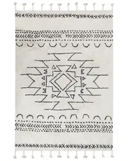 Rug KHOURIBGA Off-White 160 x 230 cm Cotton_831358