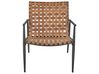 PE Rattan Bistro Set Brown ZIRIA _938717