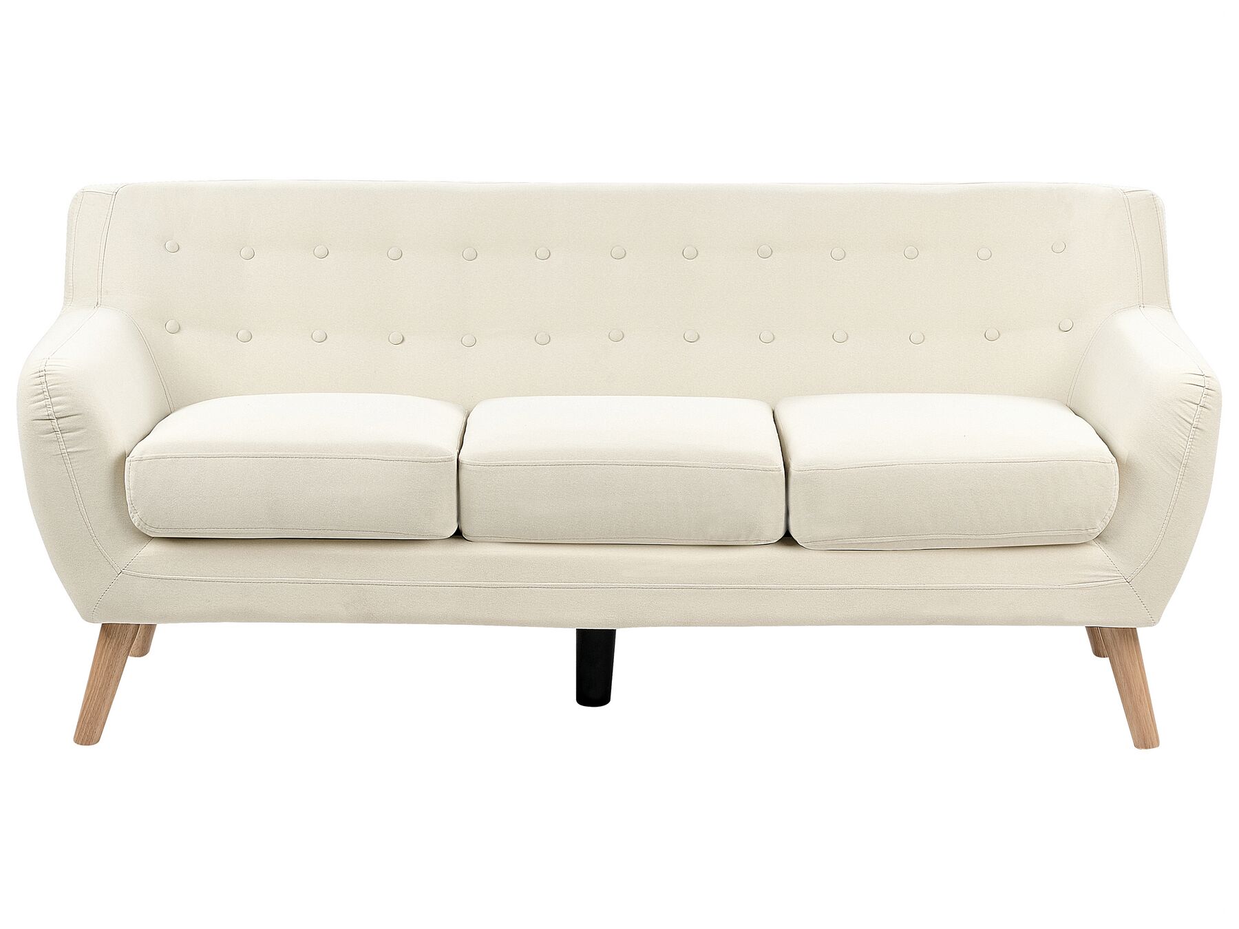 Soffa 3-sits tyg ljusbeige MOTALA_929499