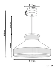 Pendant Lamp BATALI Rattan Mustard_836963