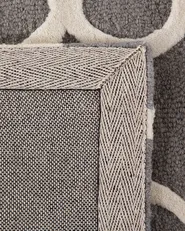 Rug ZILE Grey 140 x 200 cm Wool_674654