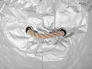 Sitzsackbezug DROP 63 cm 75 cm Silber_1169194